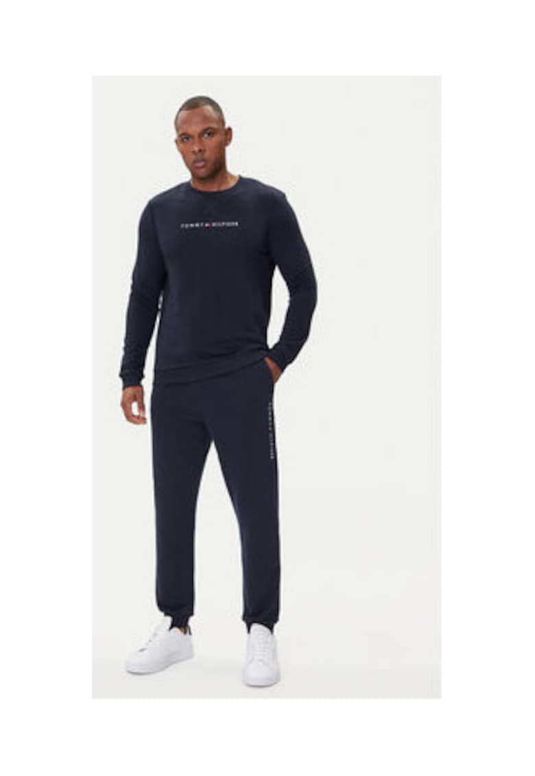 Bluza Barbati -  Bleumarin - 50% bumbac 50% poliester reciclat - Negru