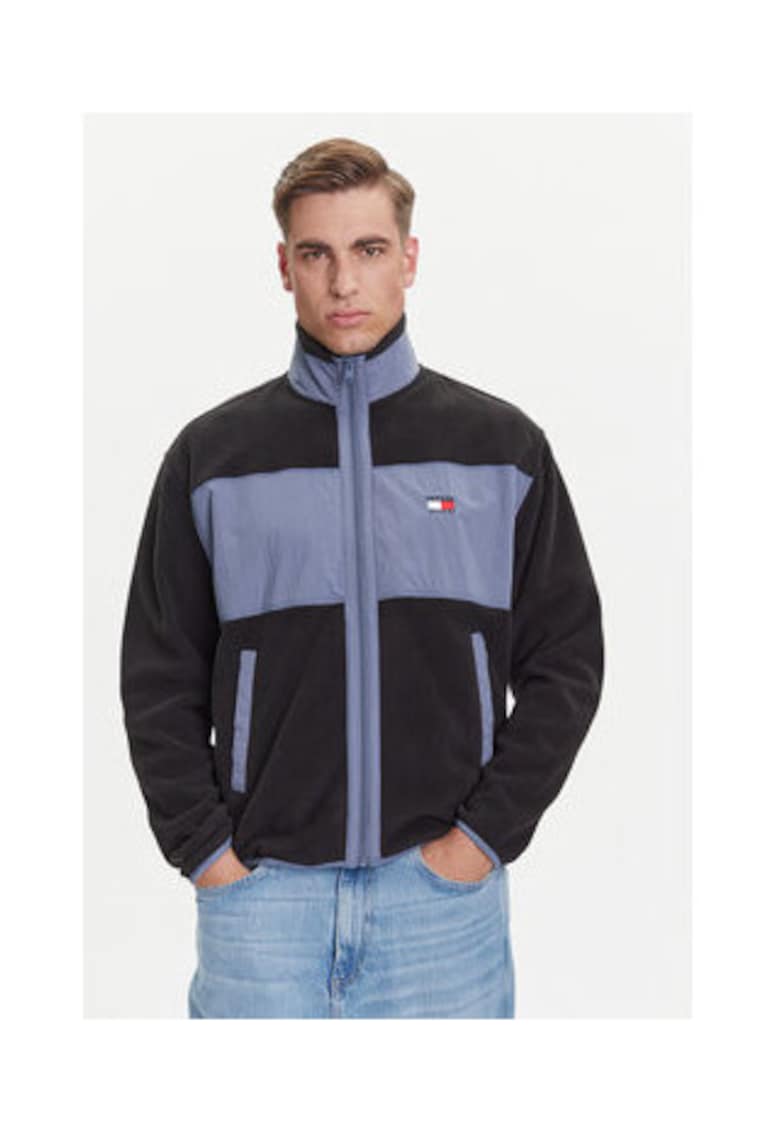 Oferte la Geaca barbati -  neagra - 100% poliester reciclat