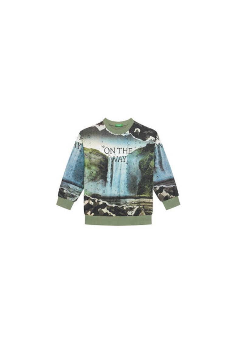 Bluza copii -  verde - 100% bumbac -