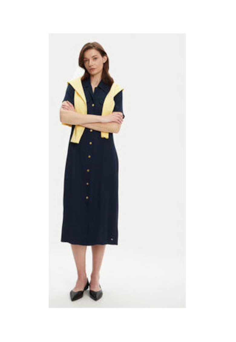 Rochie camasa Dama -  bleumarin - 100% viscoza