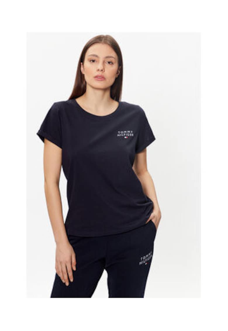 Tricou pentru femei -  bleumarin - 100% bumbac -