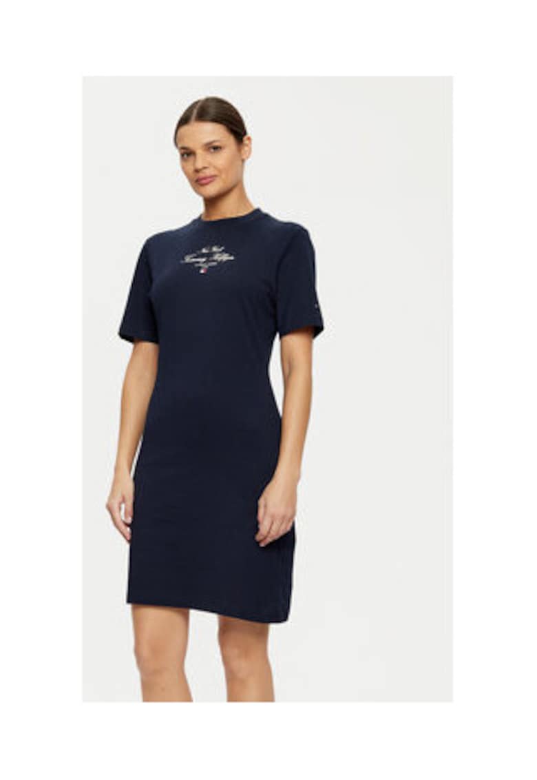 Rochie  bleumarin - 100% bumbac - Bleumarin