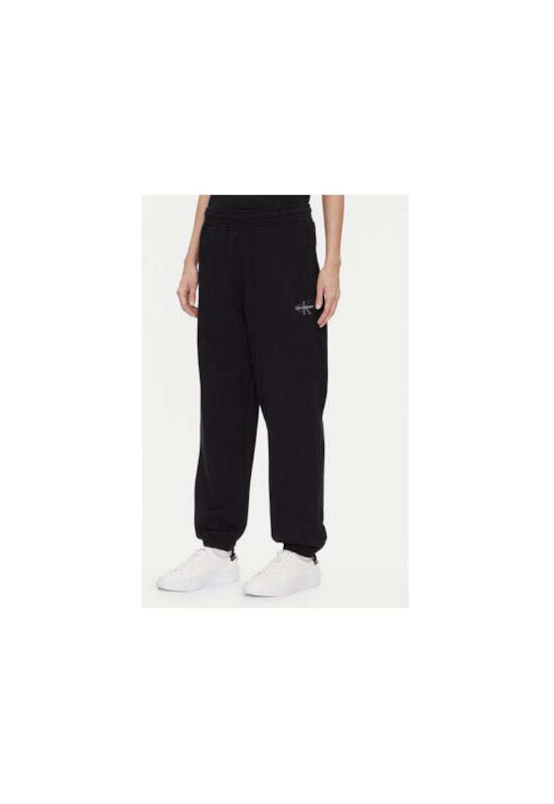 Pantaloni sport dama -  negru - bumbac/poliester - Negru