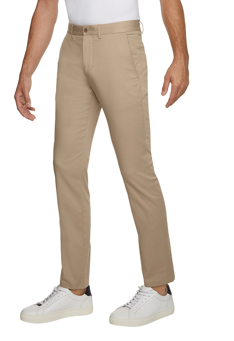 Pantaloni chino slim fit Bleeker - Maro deschis
