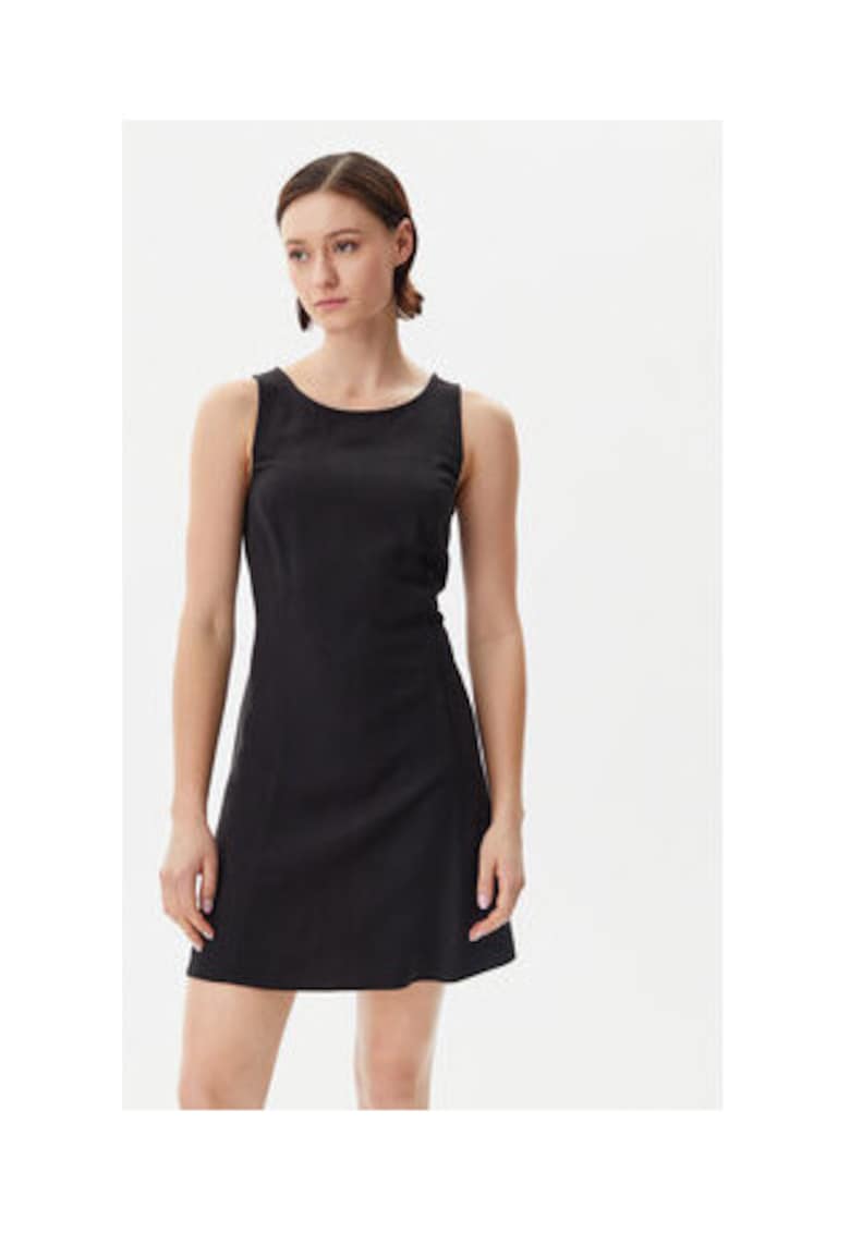 Rochie casual Dama -  Negru - 93% viscoza - 7% poliester