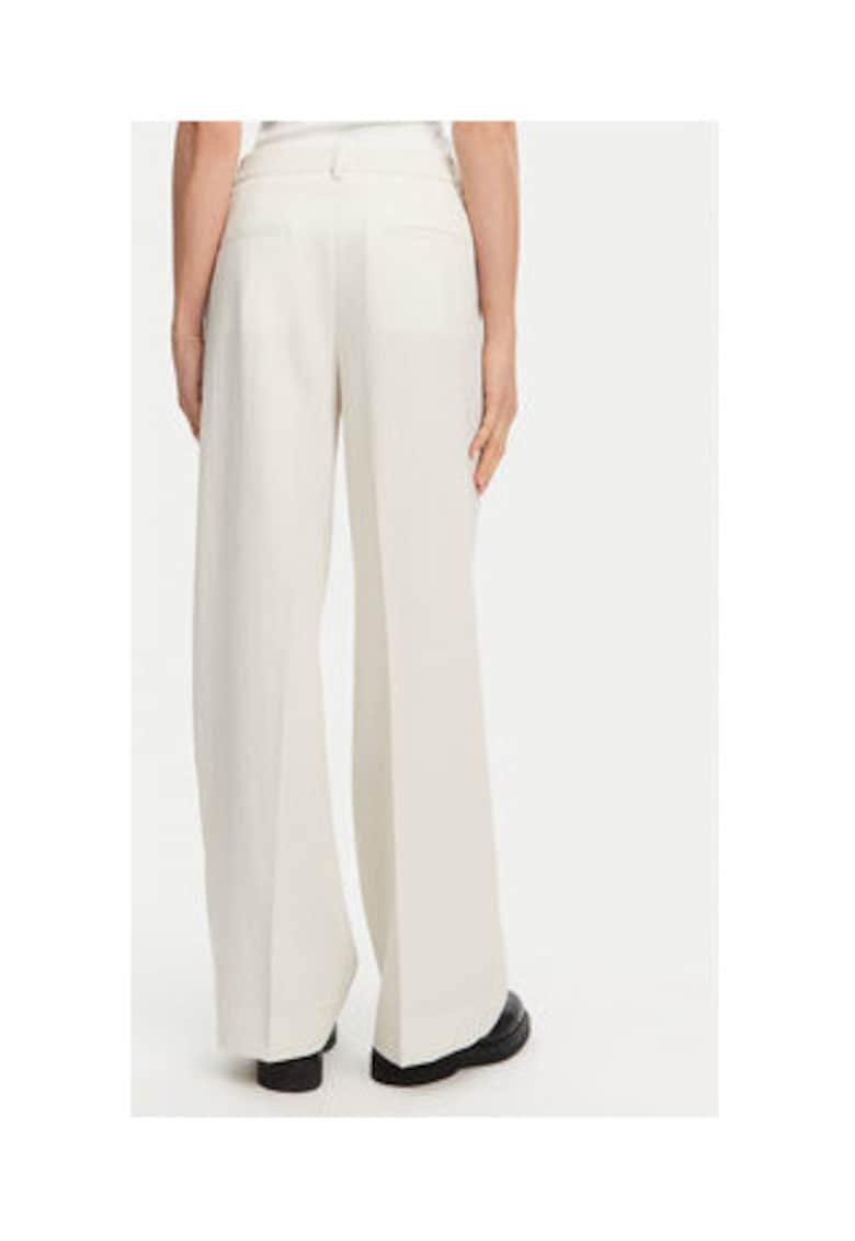 Pantaloni de dama -  poliester - bej -