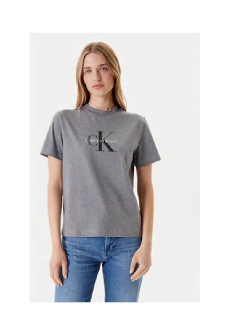 Tricou dama -  gri - bumbac