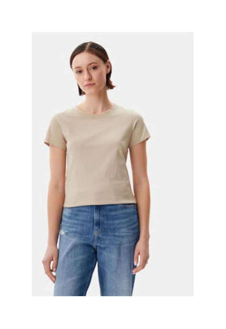 Tricou dama -  bumbac - bej -