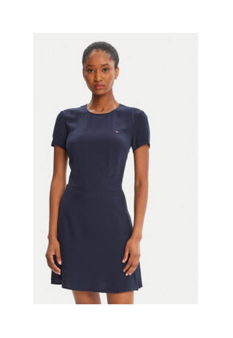 Rochie casual Dama -  bleumarin - 100% viscoza -