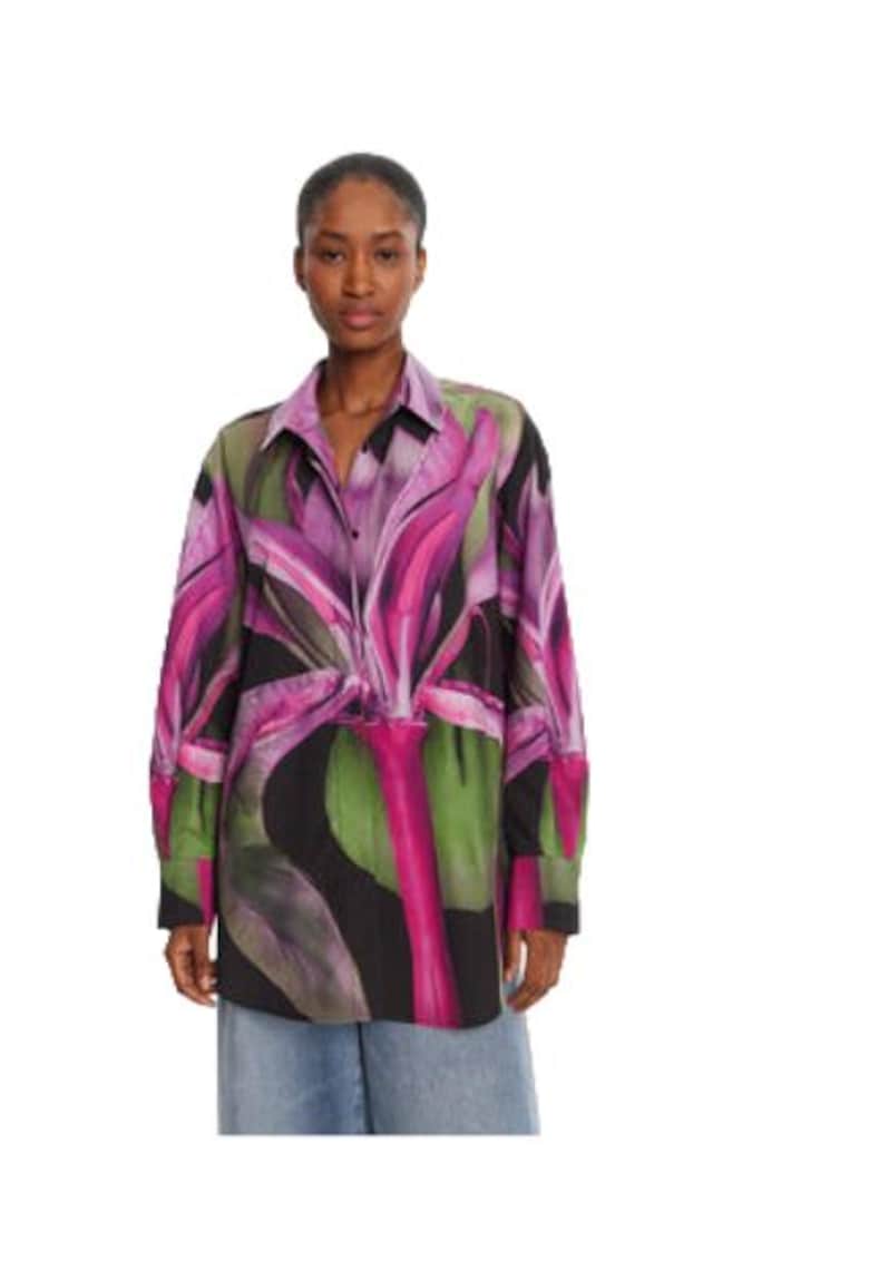 Oferte la Camasa dama -  bumbac/lyocell - multicolor -