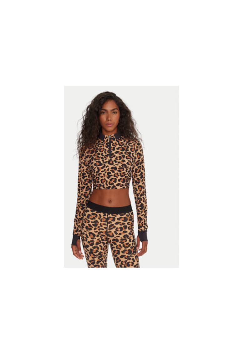 Bluza tehnica  Bej - Negru - poliamida/elastan -