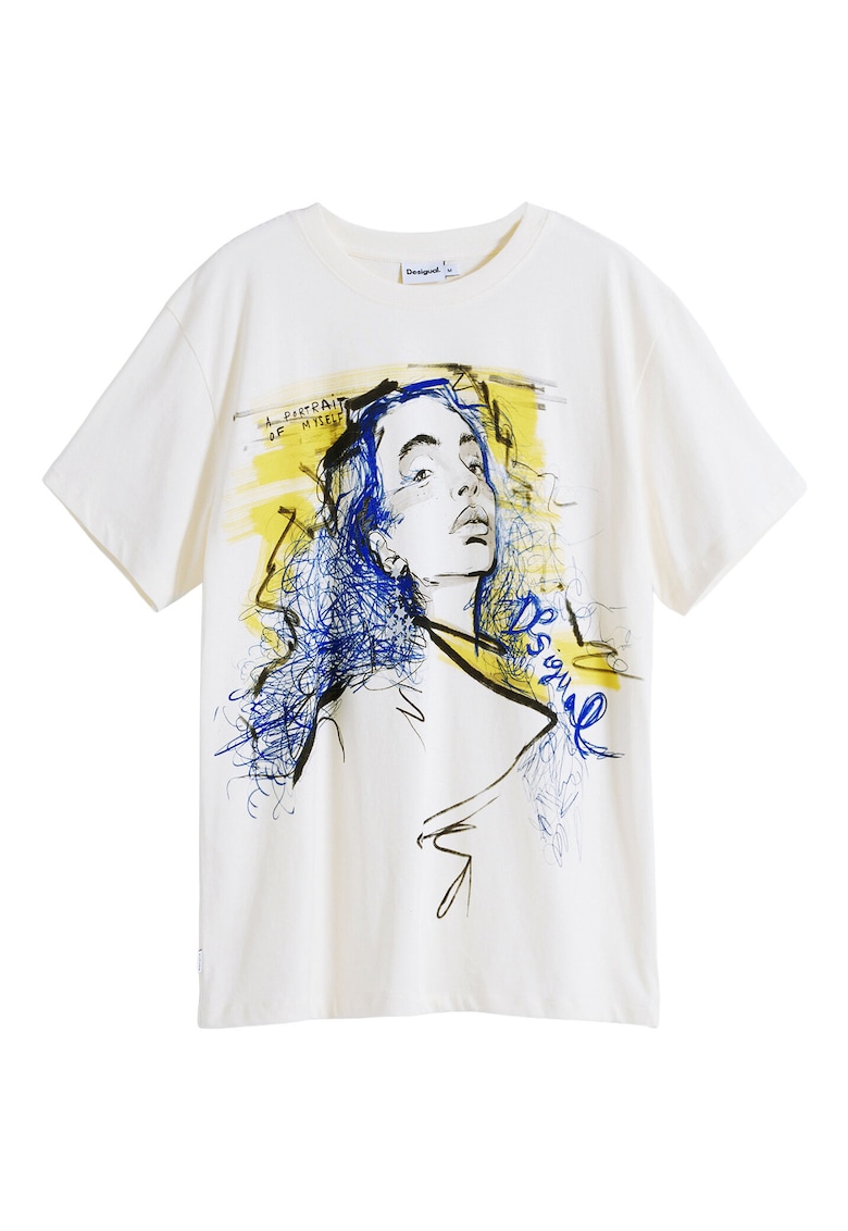 Tricou Dama -  Bumbac - Alb -