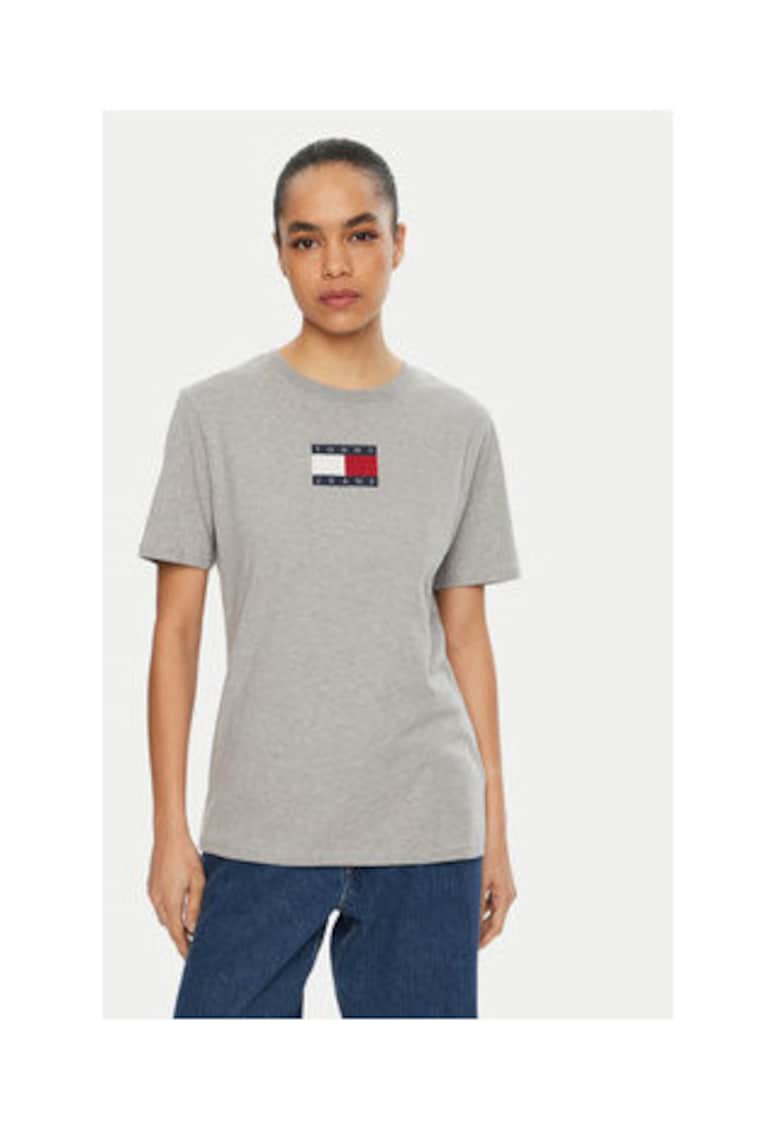 Tricou Dama -  Gri - 100% bumbac -
