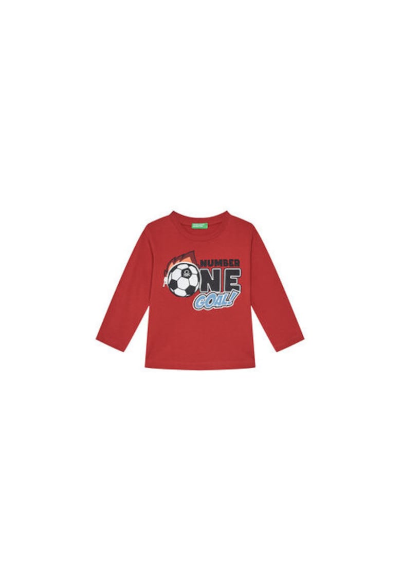 Oferte la Bluza Baieti -  Rosu - 100% bumbac organic -