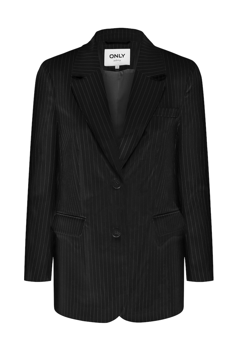 Sacou dama -  negru - 50% poliester reciclat - 47% poliester - 3% viscoza -