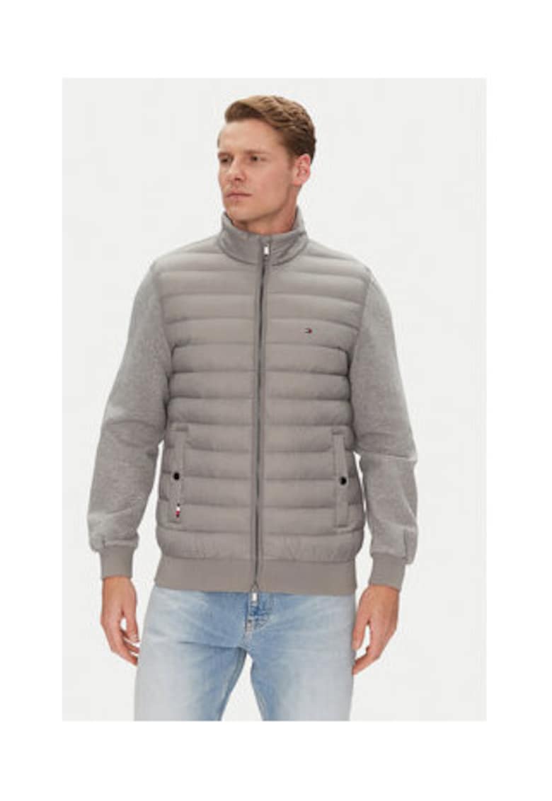 Oferte la Geaca de tranzitie barbati -  gri - 100% poliamida - 72% bumbac organic - 28% poliester