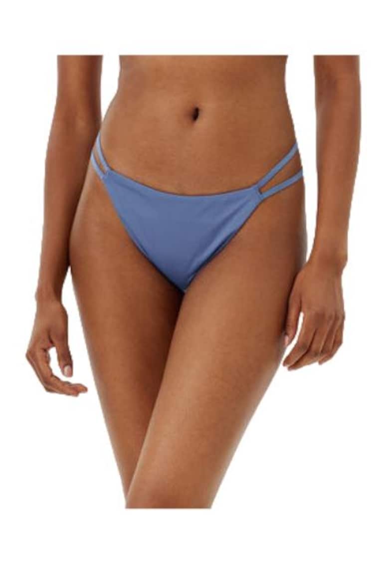 Slip bikini -  albastru - 85% poliester reciclat - 15% elastan -