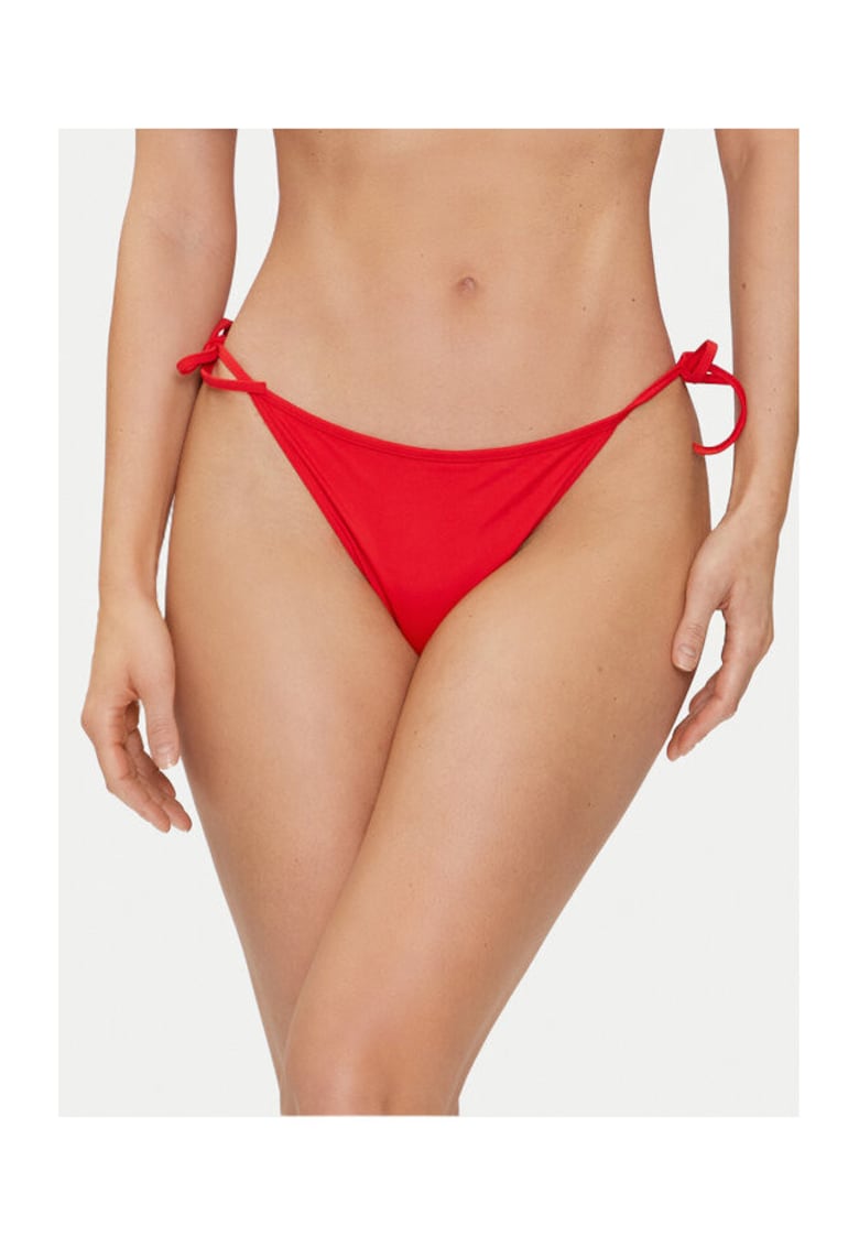 Slip de bikini dama -  rosu - 78% poliamida reciclata - 22% elastan