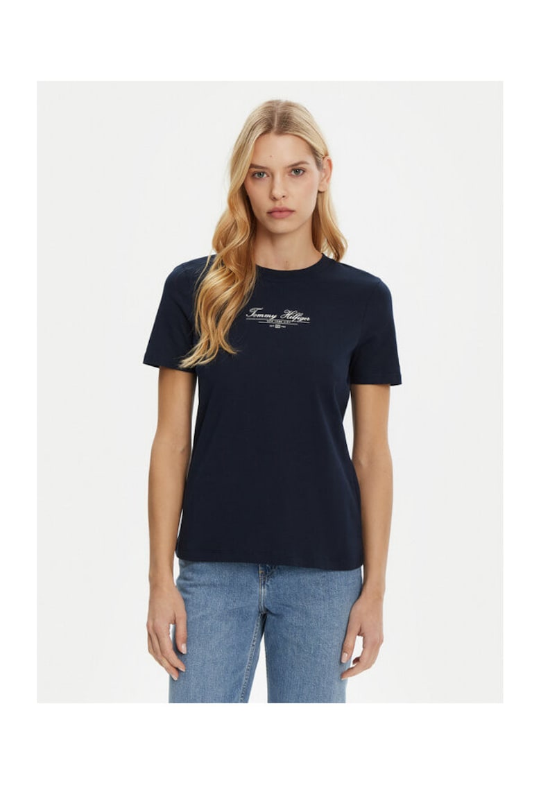 Tricou Dama -  Bleumarin - 100% bumbac -