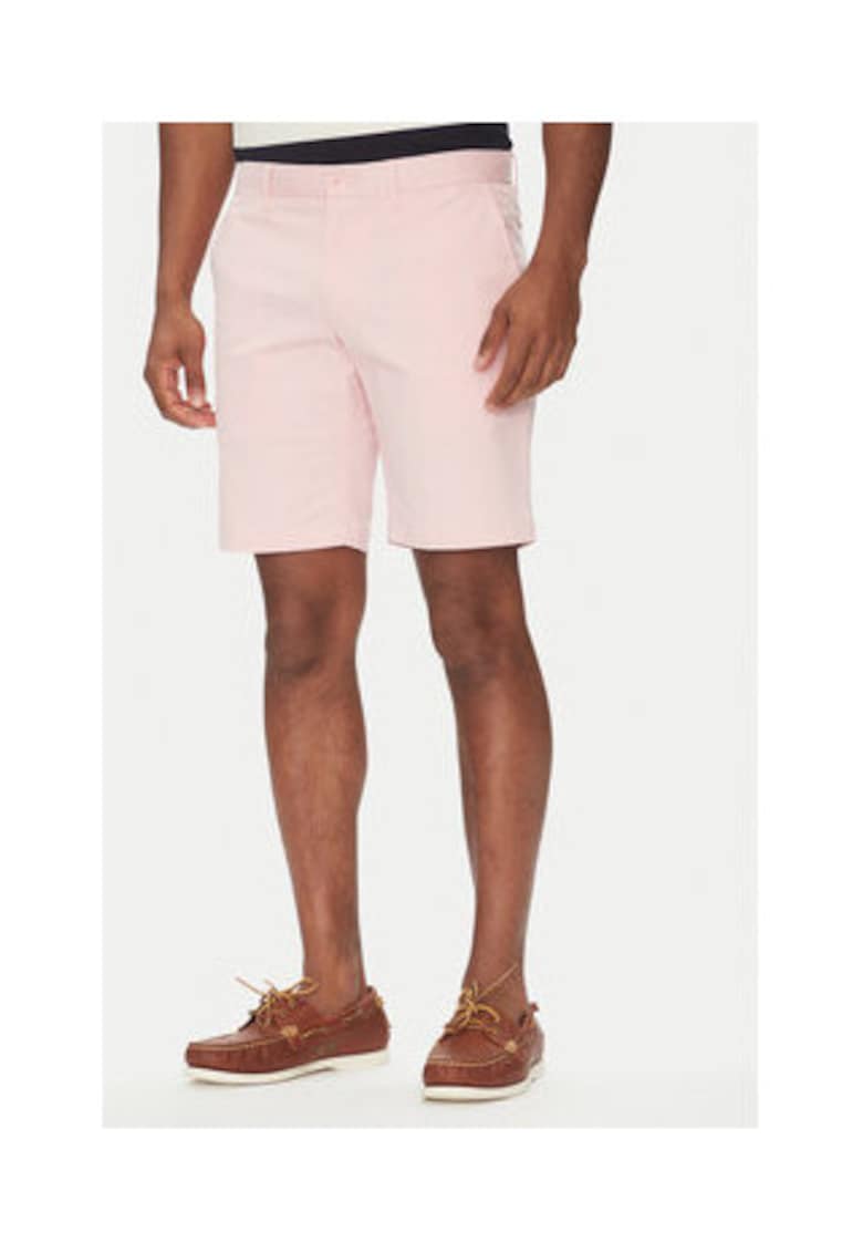 Pantaloni scurti Barbati -  Roz - 50% bumbac organic - 47% bumbac - 3% elastan -