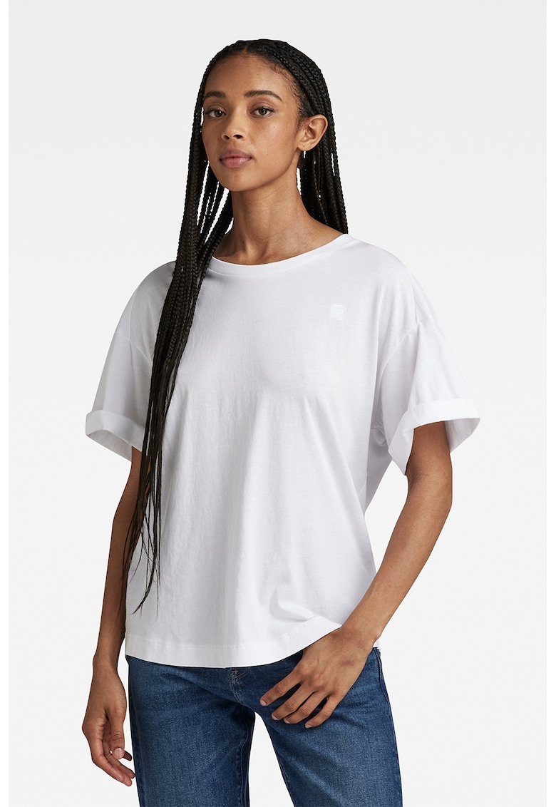 Tricou lejer din bumbac organic - Alb