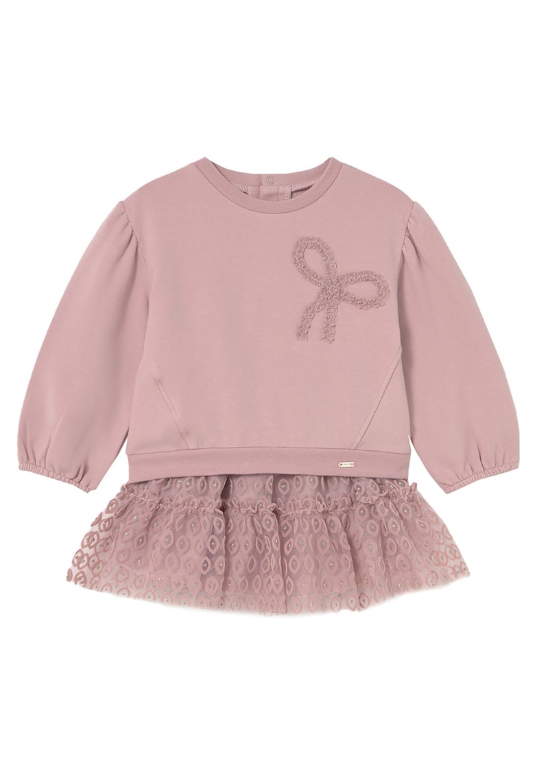 Set bluza si fusta Fetite -  Roz - bumbac/poliester - 4 ani