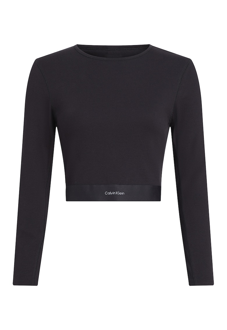 Oferte la Bluza de pijama crop - Negru