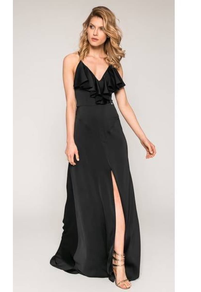 Rochie -  Poliester - Negru -