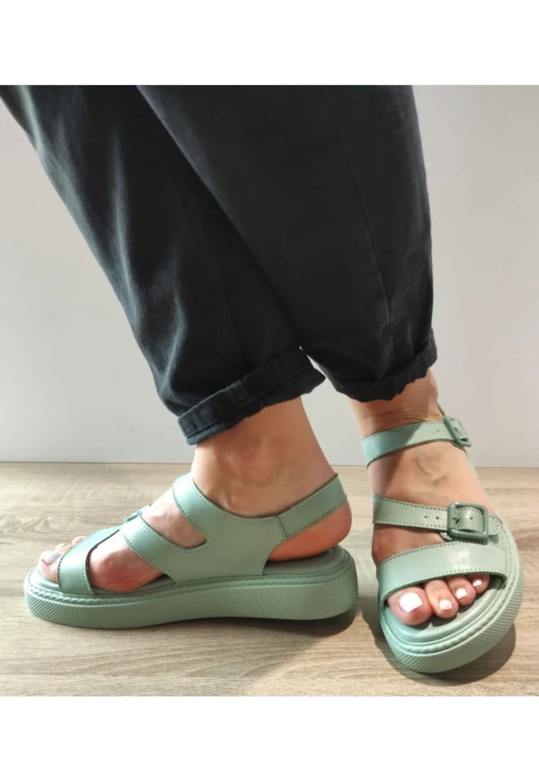 Oferte la Sandale Casual Dama  K247-1 Verzi Menta - Verde - Verde