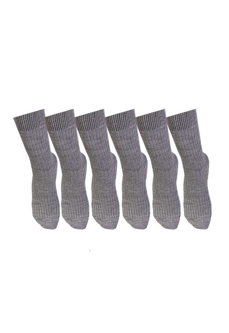 5 perechi de sosete calduroase din lana merino Warm Gri