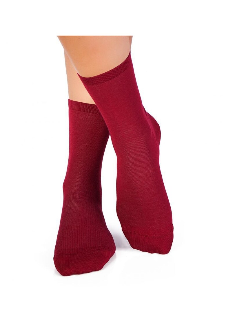 Sosete bambus BASIC - Bordeaux