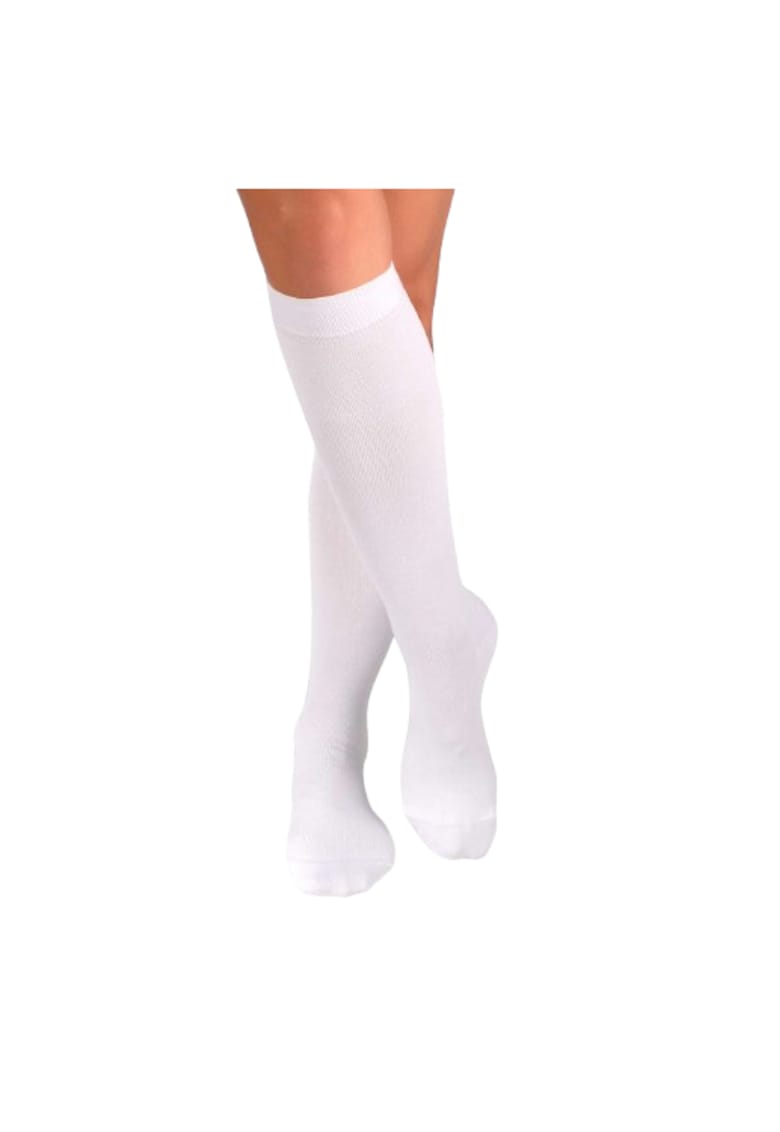 Sosete din Bambus lungi 3/4 Alb