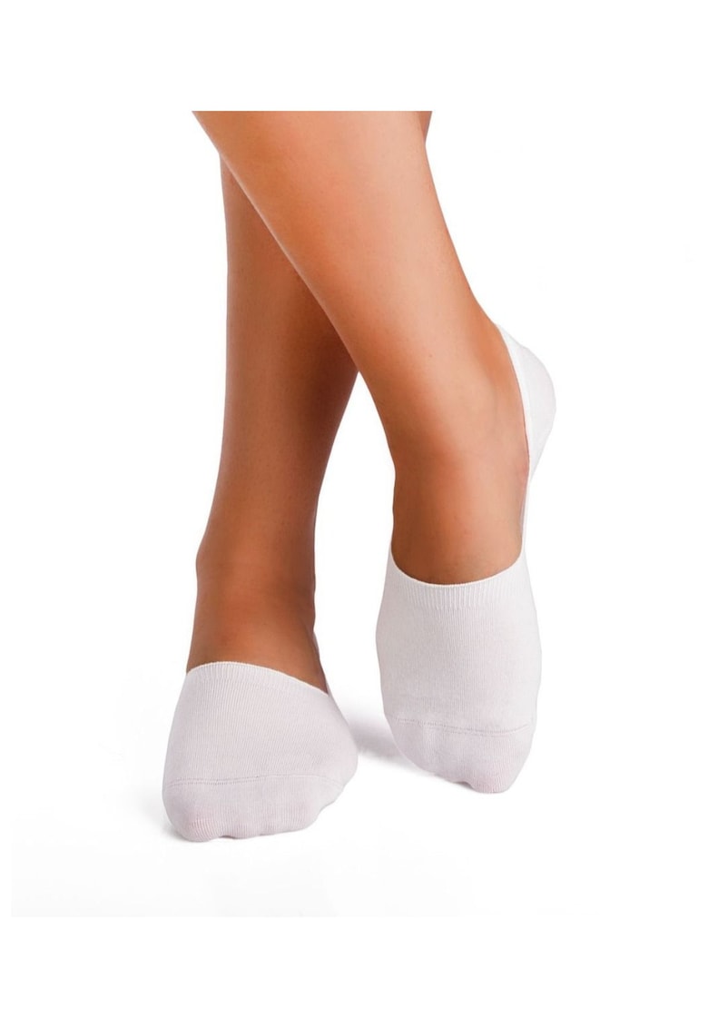Sosete tip talpici INVISIBLE ORGANIC SOCKS White 423