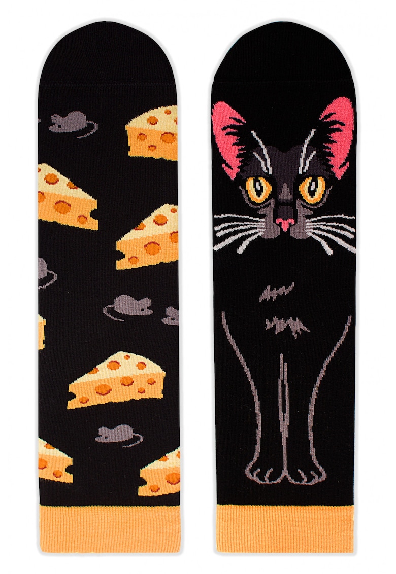 Sosete bumbac Cheese Cat
