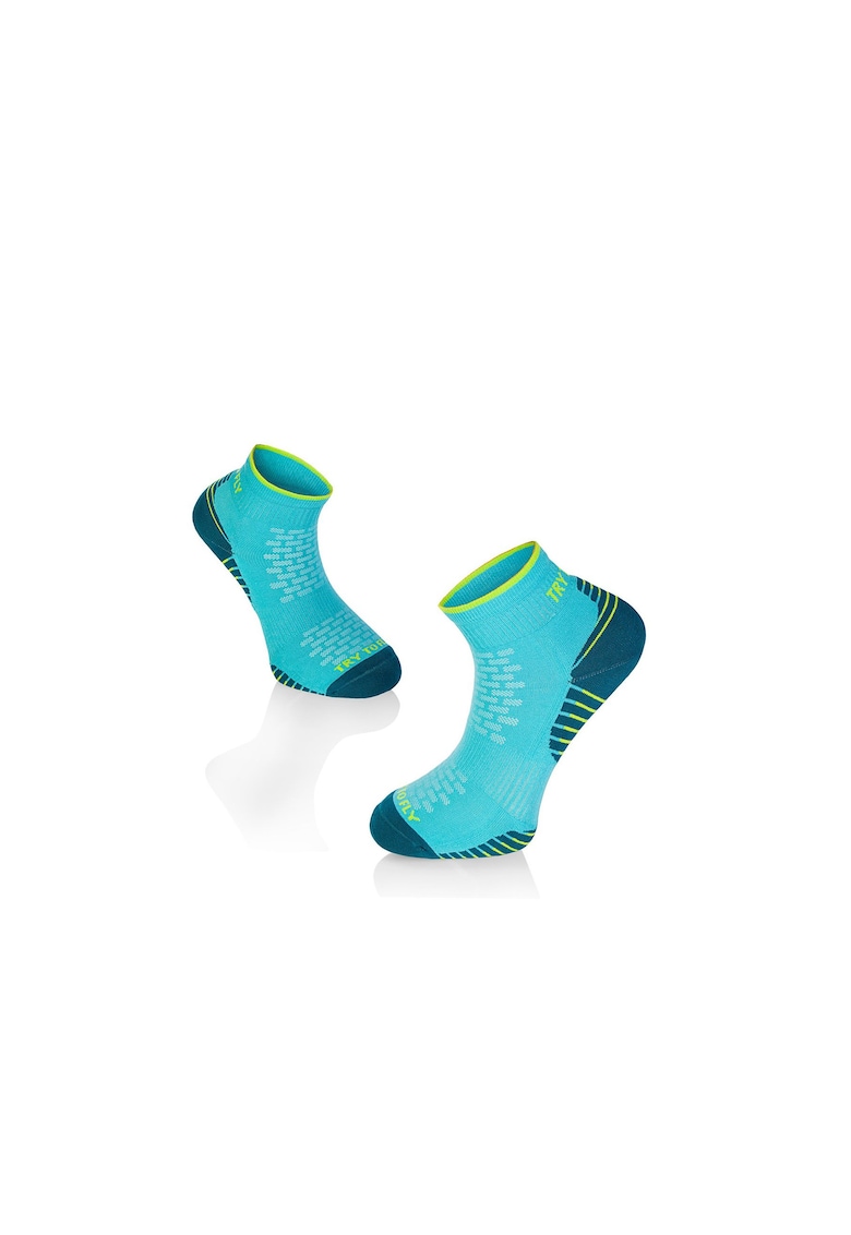 Oferte la Sosete scurte - pentru alergat din bumbac organic RUNNING ANKLE SOCKS Turquoise