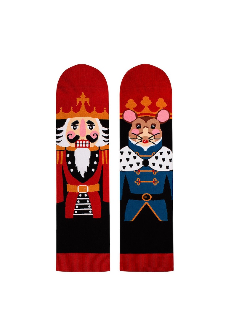 Sosete amuzante din bumbac organic ARTY SOCKS Ciorapi Spargator de nuci