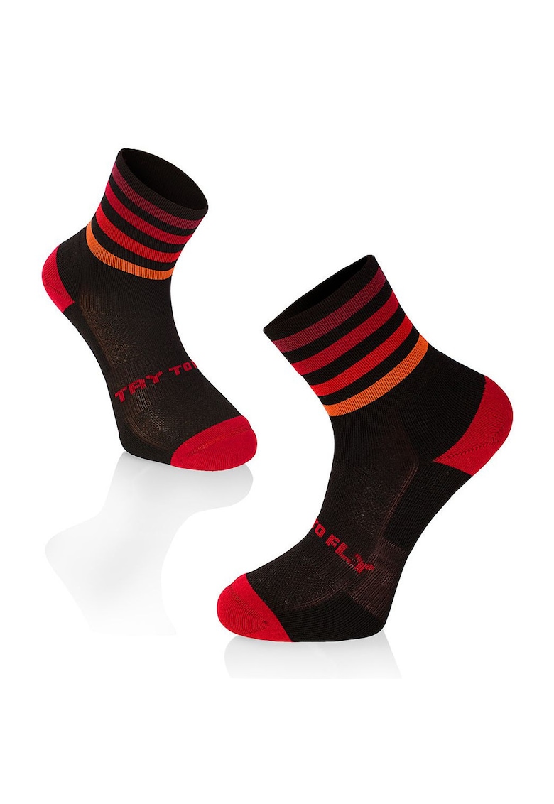 Oferte la Sosete pentru alergat RUNNING MICROLON SOCKS Negru Rosu
