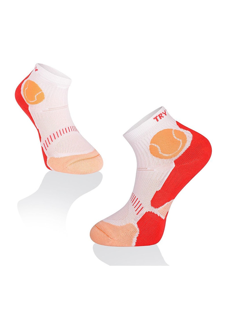 Oferte la Sosete scurte pentru tenis - Fusion White Coral