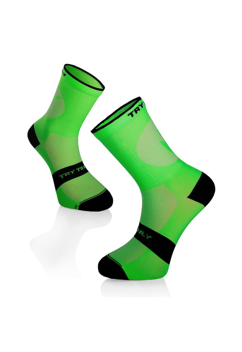 Oferte la Sosete pentru ciclism CYCLING LIGHT SOCKS Verde Fluo