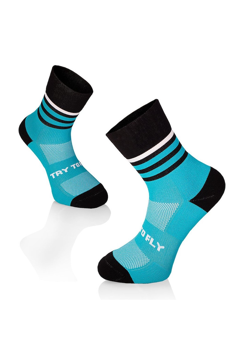 Oferte la Sosete pentru alergat RUNNING MICROLON SOCKS Turquoise - Black