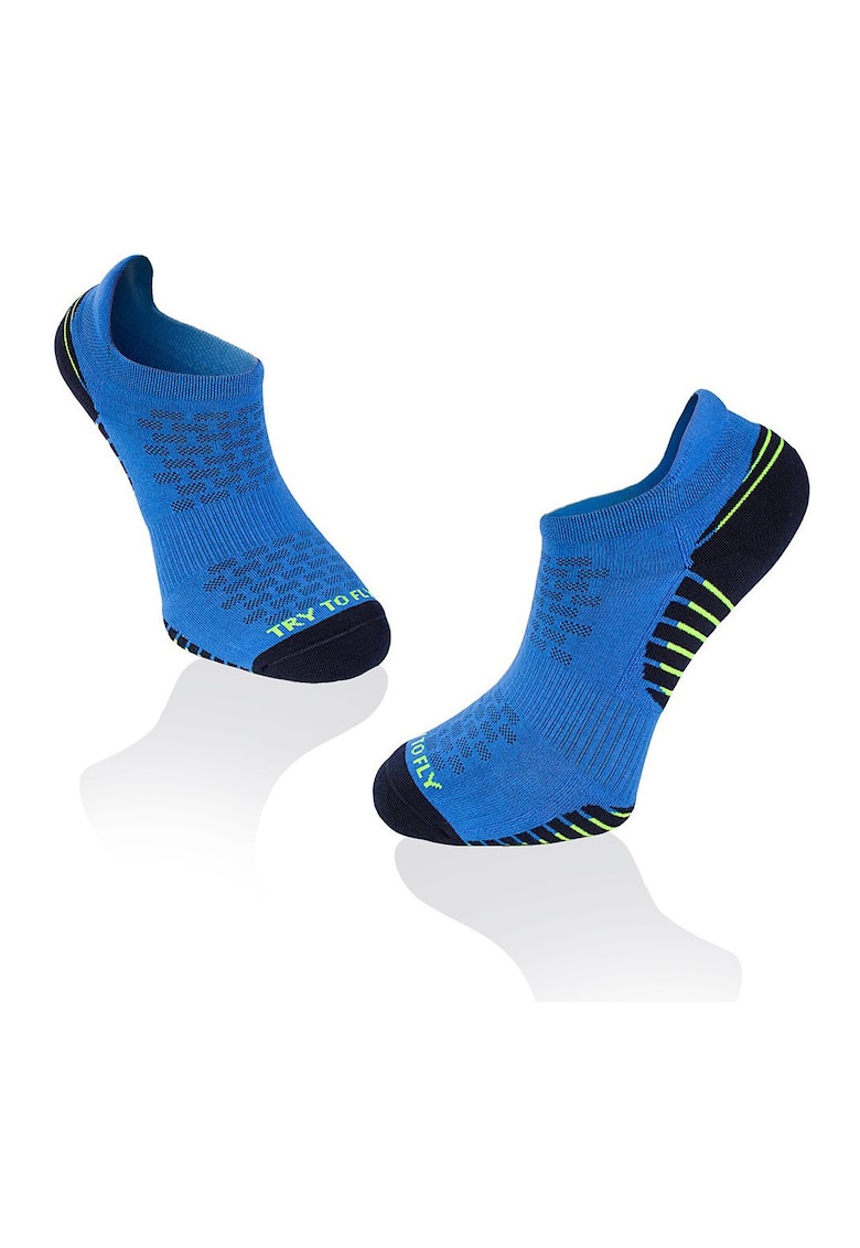 Oferte la Sosete scurte - pentru alergat din bumbac organic RUNNING SNEAKER SOCKS Blue - Dark blue