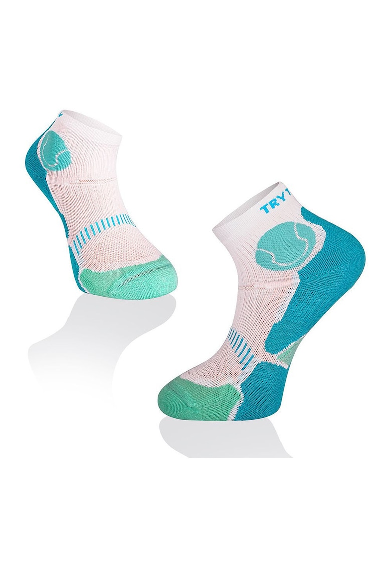Oferte la Sosete scurte pentru tenis - Fusion White Turquoise