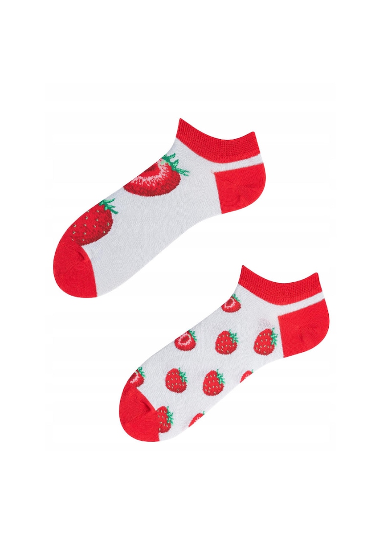 Oferte la Sosete barbatesti pe glezna - ToDo - Imprimeu capsuni - Multicolor - 43-46