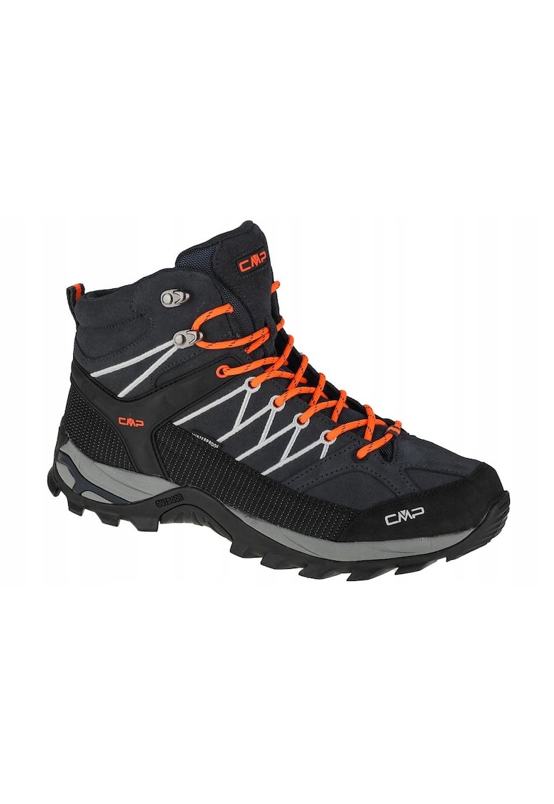 Pantofi de trekking -  Rigel Mid 3Q12947-73UC - Negru/Portocaliu