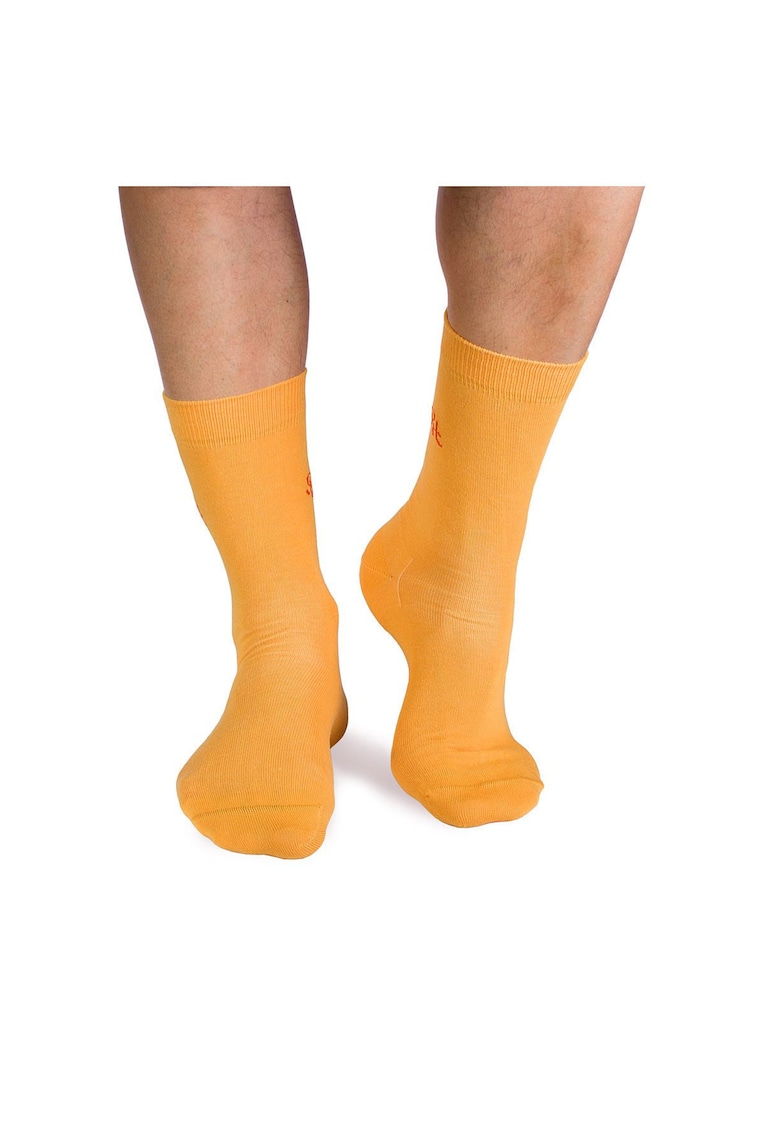 Sosete bumbac organic 98% bumbac Galben