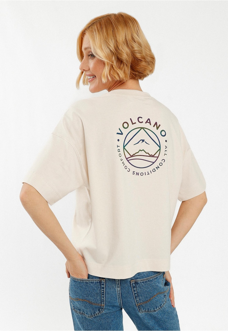 Femeii crema  T-Tuz T-shirt - Comfort Fit - Crem