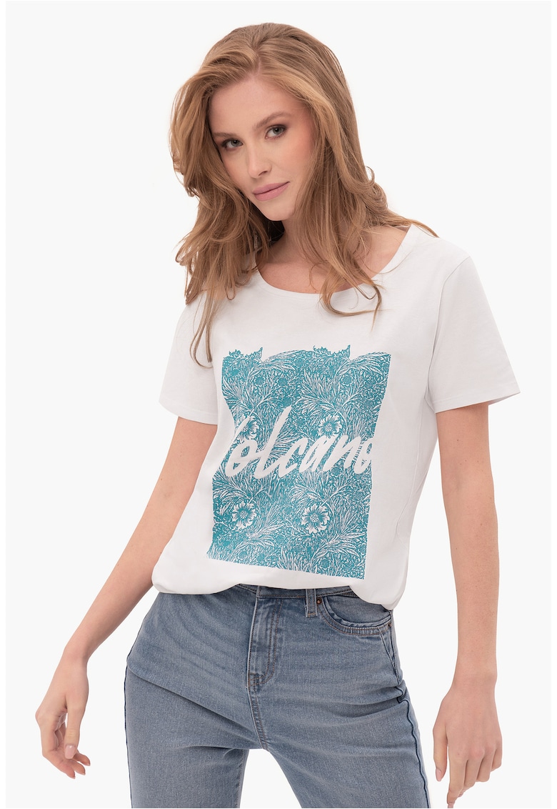 Oferte la Tricou  T-Pepi pentru femei - alb cu imprimeu