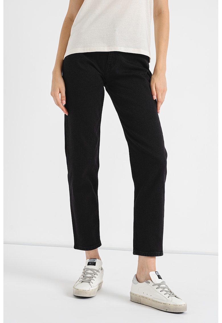 Blugi mom fit Noe - Negru stins