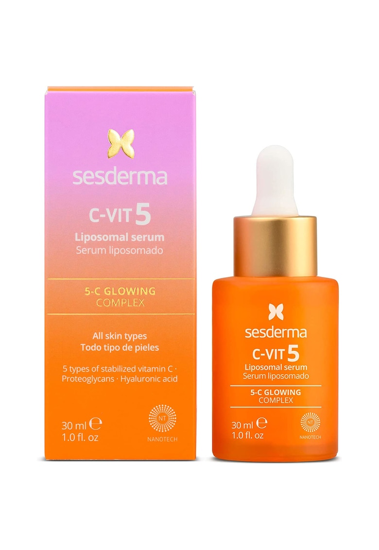 Ser lipozomal cu 5 tipuri de vitamina C  C-Vit - 30 ml
