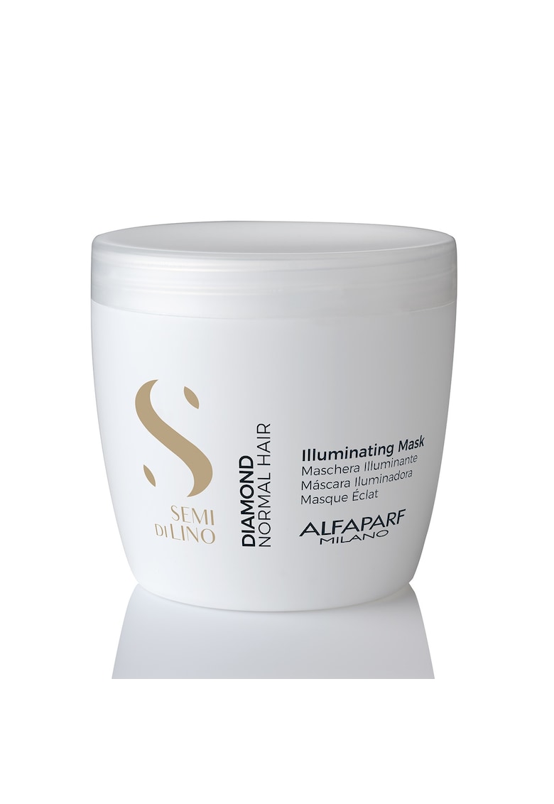 Masca pentru stralucire fara sulfati  Semi di Lino Diamond Illuminating Mask - 500 ml